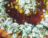 A picture of step 4 of Chana and Paneer stuffed whole wheat bread.