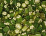 A picture of step 1 of Masala lady finger.