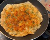 A picture of step 5 of Crispy Golden Prawn Pancake.