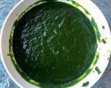A picture of step 1 of Spinach Poori.