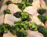 A picture of step 3 of Roasted Chicken Thighs with Broccoli 🥦.