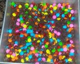 A picture of step 5 of Choco Rainbow square #Foodies&Friends.
