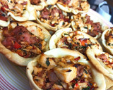 Foto del paso 4 de la receta: Mini tartas de pollo y chorizo