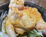 Hình bước làm 3 của món Gà tre hấp mắm nhĩ