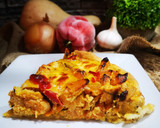 Foto del paso 4 de la receta: TARTA DE POLLO Y VERDURAS GRILLADAS ♥️