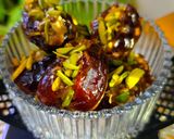 A picture of step 4 of Biscoff Stuffed Dates.