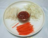 Hình bước làm 1 của món MÌ Trộn Cay 비빔국수