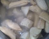 A picture of step 1 of Porridge soup. (With sweet potatoes and unripe plantain).