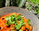 A picture of step 9 of Dahi Bhindi.