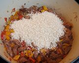 A picture of step 5 of Prawn & Chorizo Risotto.
