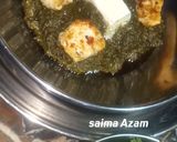 A picture of step 7 of Palak paneer❤.
