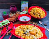 A picture of step 3 of Karachi Famous Aloo chicken biryani.