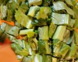 A picture of step 1 of Mustard Greens Batch 3.