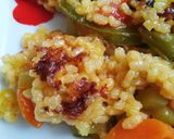 A picture of step 10 of Vegetarian Vegetable Paella.
