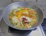 A picture of step 3 of Veg thupka.