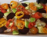 A picture of step 3 of My Mixed Bean and pepper Veggie Roast 😍.