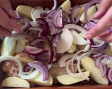 Foto del paso 7 de la receta Alitas de pollo al horno con verduras