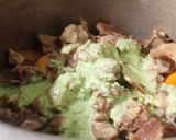 A picture of step 3 of Desi Pulao.