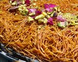 A picture of step 17 of KNAFEH/KUNAFA.