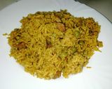 A picture of step 5 of Beef pilau.