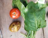 A picture of step 1 of Spinach Stir Fry.