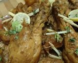 A picture of step 4 of Aloo chicken 🐓.