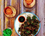 A picture of step 3 of Palak Pakoras.