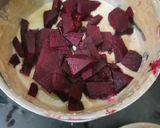 A picture of step 2 of Oatmeal Pancake with Fresh Cream and Beetroot Eggless.