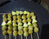 Foto langkah ke 12 dari resep Sate Tempe Sayur Bumbu Kacang.