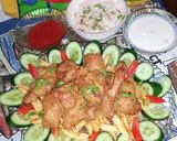 A picture of step 8 of Chicken Pakorda & Tandoori fries 🍟🍗.