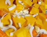 A picture of step 2 of Roasted pumpkin soup.
