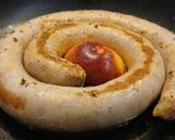Foto del paso 6 de la receta Salchicha de Cerdo con Nectarina pochada en reducción de Vino Blanco y Caldo Vegetal