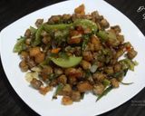 Foto langkah ke 6 dari resep Tumis Ikan Asin Jambal Tempe Cabe Ijo.