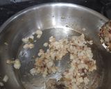 A picture of step 2 of Dahi fry or yellow dahi.