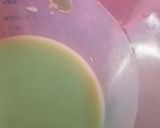 Foto langkah ke 3 dari resep Puding roti matcha.