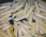 A picture of step 5 of White sauce pasta.