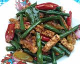 Foto langkah ke 4 dari resep Tumis Tempe Kacang Panjang.