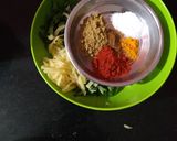 A picture of step 1 of Roti pudla.