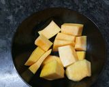 A picture of step 1 of Pumkin alu ke spice chap kabab.