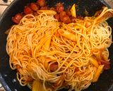 A picture of step 3 of Spaghetti and Sausage stew.