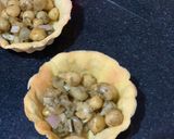 A picture of step 5 of Chickpea tart chat.