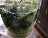 A picture of step 1 of Cucumber drink🍋🥒.