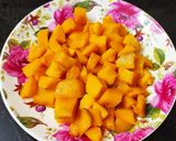 A picture of step 1 of Mango Custard.