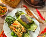 Foto langkah ke 9 dari resep Nasi Bakar Tongkol Suwir Kemangi.