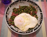 Foto del paso 4 de la receta: Salteado de guisantes con jamón y huevo
