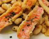 Foto del paso 5 de la receta: Filetes de Salmonetes fritos con Alubias blancas y Tocino ibérico