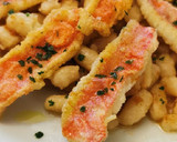 Foto del paso 5 de la receta: Filetes de Salmonetes fritos con Alubias blancas y Tocino ibérico