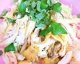 Hình bước làm 4 của món Gỏi gà xé phay