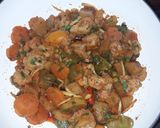A picture of step 8 of Vegetable koiyla karahi.