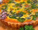 A picture of step 1 of Spinach tart with yoghurt and cheddar crust.